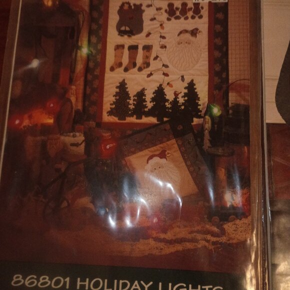 Lot of 4 Vintage Holiday-Themed Christmas Fiber Craft Patterns Kits OOP - Picture 6 of 6